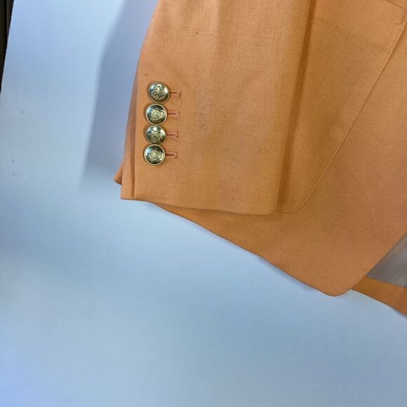 J Crew Helena in stretch linen blend Costal sunset bright orange Size 2 - Picture 6 of 16